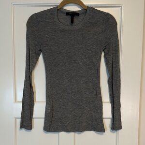 BCBG MaxAzria Gray Long Sleeve Women's Top
